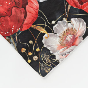 Wasserfarben skizziert detailliertes Muster reizvo Fleecedecke