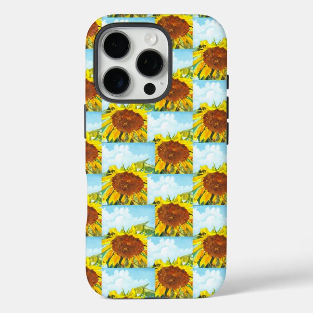 Wasserfarben Sommer Sonnenblumen Case-Mate iPhone Hülle (Rückseite)