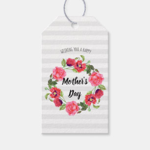 Wasserfarben Sommerliche Blume BlumenMuttertag Geschenkanhänger