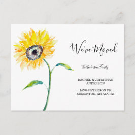 Wasserfarben Sonnenblumen Einfach haben wir uns be Postkarte