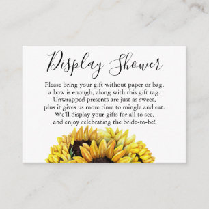 Wasserfarben Sonnenblumen Keine Wrap Brautparty Ma Begleitkarte
