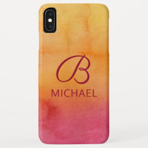 Wasserfarben-Sonnenuntergang mit personalisiertem  Case-Mate iPhone Hülle