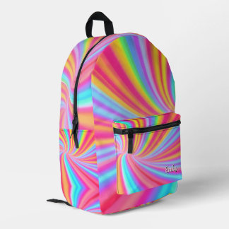 Wasserfarben Spiralschleife Swirl Bedruckter Rucksack