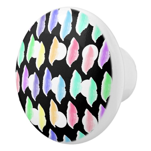 Wasserfarben-Splash! Keramikknauf (Rechts)