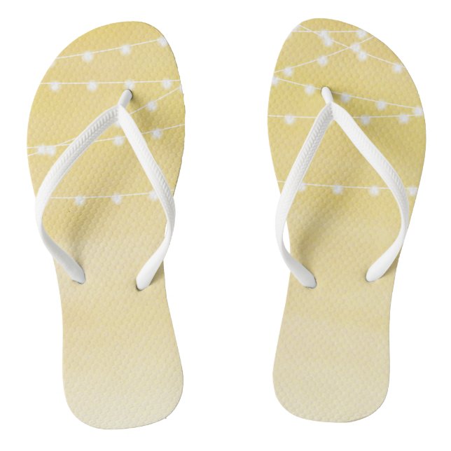 Wasserfarben-String-Lichter Flip Flops (Fußbett)