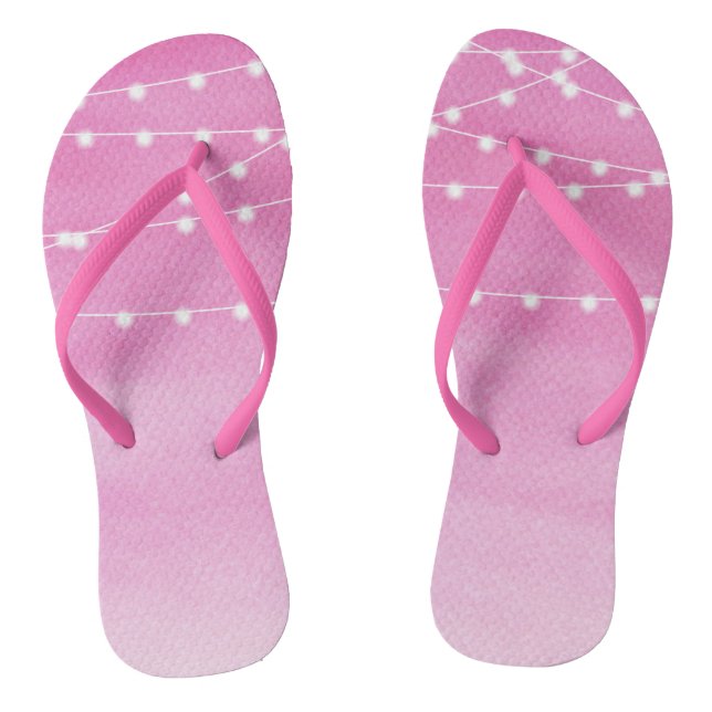 Wasserfarben-String-Lichter Flip Flops (Fußbett)
