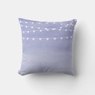 Wasserfarben-String-Lichter Throw Kissen