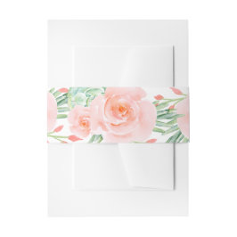 Wasserfarben Sukkulentes Blush Floral Elegante Hoc Einladungsbanderole