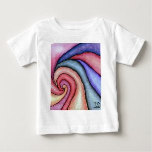 Wasserfarben-Swirl Baby T-shirt