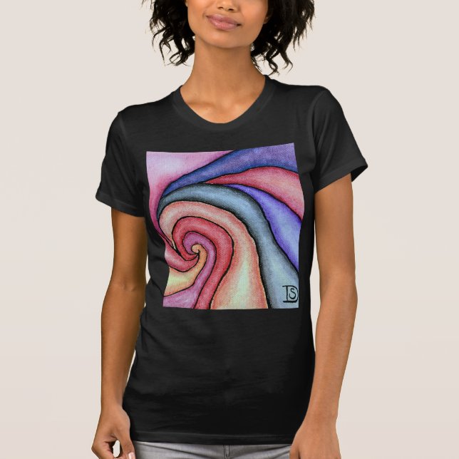 Wasserfarben-Swirl T-Shirt (Vorderseite)