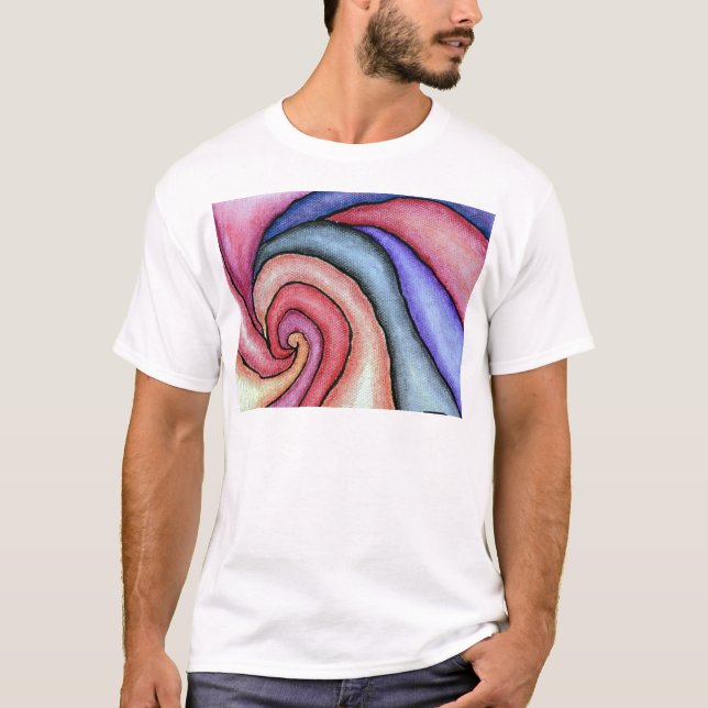 Wasserfarben-Swirl T-Shirt (Vorderseite)