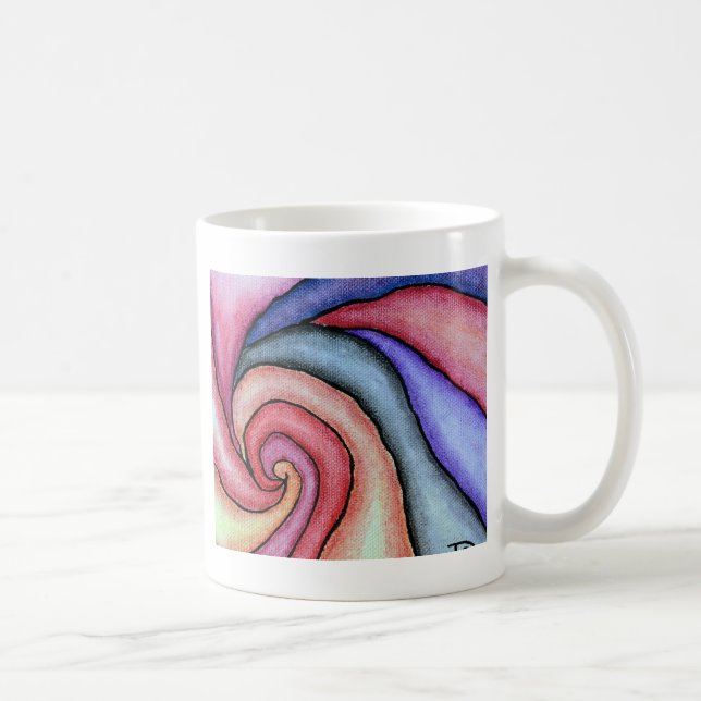 Wasserfarben-Swirl Tasse (Rechts)