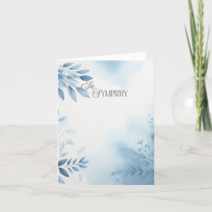 Wasserfarben-Sympathie-Beileidskarte Dankeskarte