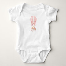 Wasserfarben-Teddybär-Heißluftballon-Baby-Shower