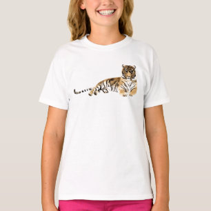 Wasserfarben-Tiger T-Shirt