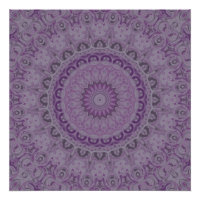 Wasserfarben-Traum-Mandala in Lila-Tönen