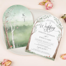 Wasserfarben-Tree-Hochzeit mit Whimsical-Cottailco