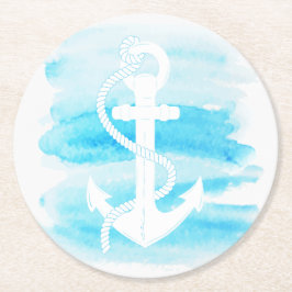 Wasserfarben-Verankerung (1) Runder Pappuntersetzer