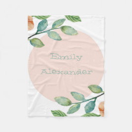 Wasserfarben Vliesstoff Fleecedecke