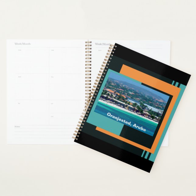 Wasserfarben von Oranjestad, Aruba Planer (Anzeige)