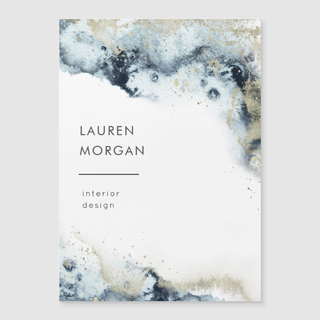 Wasserfarben-Waagen und Sandmagnetik-Visitenkarte Magnetkarte (Vorderseite)