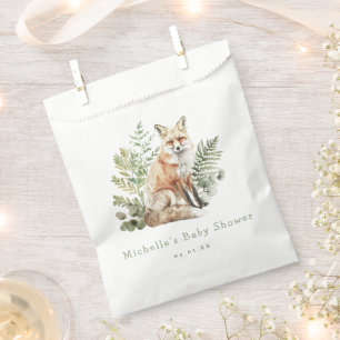 Wasserfarben-Wald-Fuchs-Baby-Party Geschenktütchen