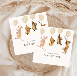 Wasserfarben-Walddusche Serviette