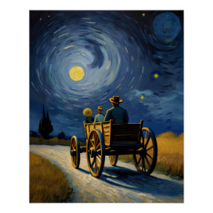 Wasserfarben-Wand-Poster . Vintage Kunst Poster