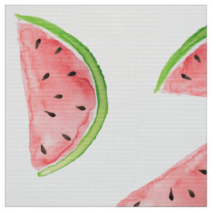 Wasserfarben-Wassermelone-Schnitt Stoff