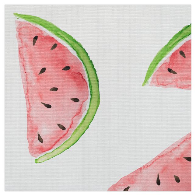 Wasserfarben-Wassermelone-Schnitt Stoff (Muster)