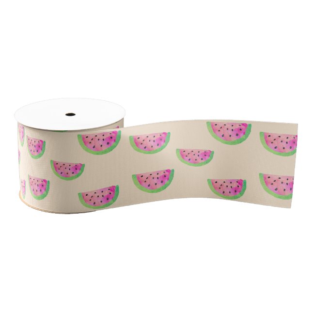 Wasserfarben Wassermelonen Ripsband (Spule)