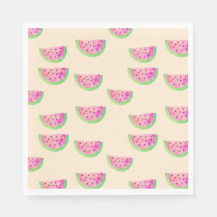 Wasserfarben Wassermelonen Serviette
