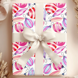 Wasserfarben-Weihnachtsschmuck Urlaub Geschenkpapier