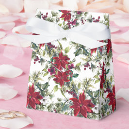 Wasserfarben-Weihnachtsstern-Muster Geschenkschachtel