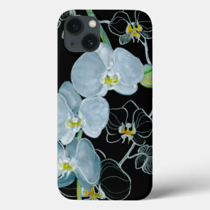 Wasserfarben-Weiße Orchideen-Muster Case-Mate iPhone Hülle