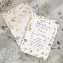 Wasserfarben-Wildblumen-Mädchen-Blumen-Baby-Party