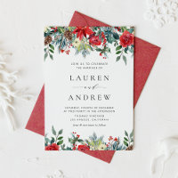 Wasserfarben Winter Blooms Garland Hochzeit