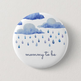 Wasserfarben Wolken Kinderdusche Custom Familienmi Button