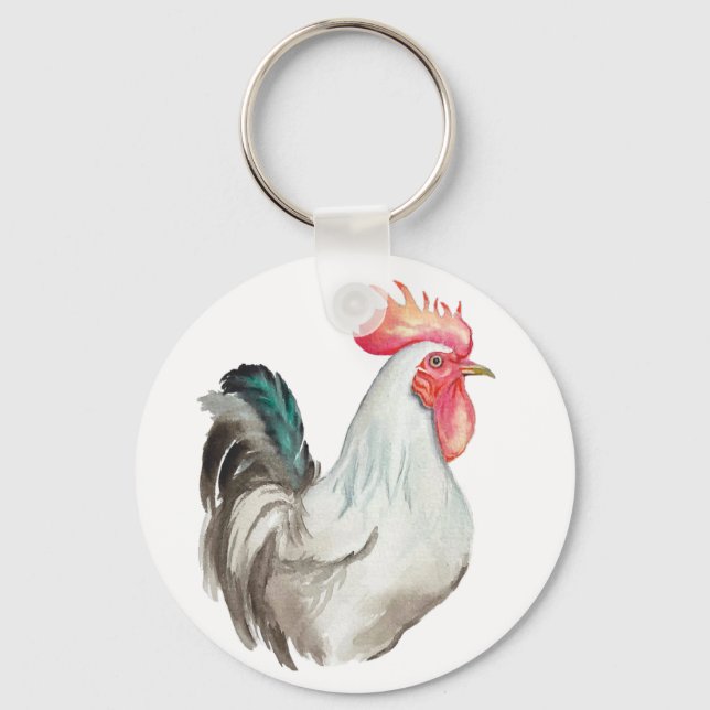 Wasserfarben zeichnend Hand eines Rasters Schlüsselanhänger (Vorderseite)