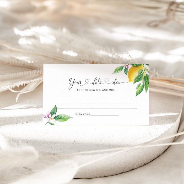 Wasserfarben Zitrone Datum Nachtgedanken. Datum ja Begleitkarte (Von Creator hochgeladen)