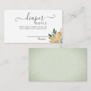 Wasserfarben-Zitronen Botanische Babydusche Begleitkarte