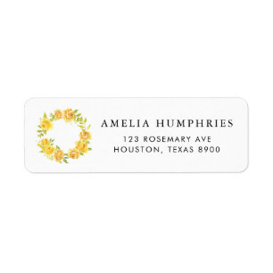 Wasserfarben Zitronenblüten Wraath Sommer Hochzeit