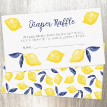 Wasserfarben-Zitronenmuster Zitrusfrüchte-Windeln
