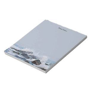 Wasserfarbenabsturzwelle Notizblock