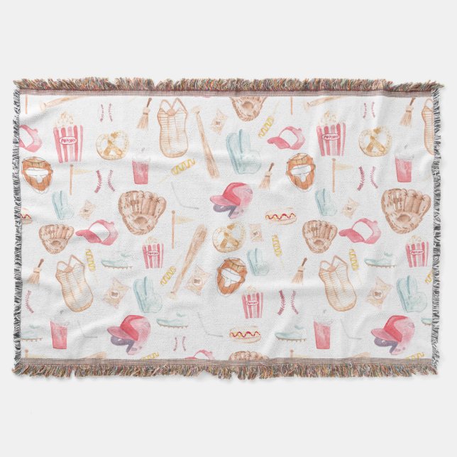 WasserfarbenBaseball Decke (Vorderseite)