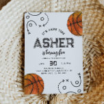 Wasserfarbenbasketball Einladung zum Geburtstag<br><div class="desc">Wasserfarbe Basketball Geburtstag Einladung Bereit,  von Ihnen personalisiert zu werden!</div>