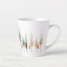 Wasserfarbenbaum-Linie Kleine Latte-Tasse Milchtasse
