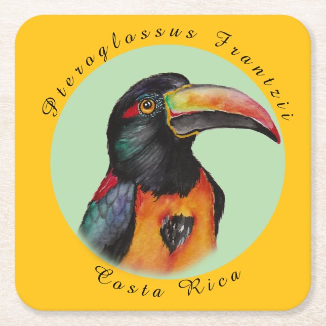 Wasserfarbenberührer Rechteckiger Pappuntersetzer (Vorderseite)