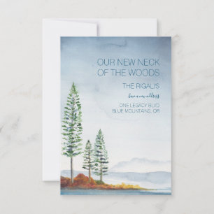 Wasserfarbenblaue Berge - Ankündigung