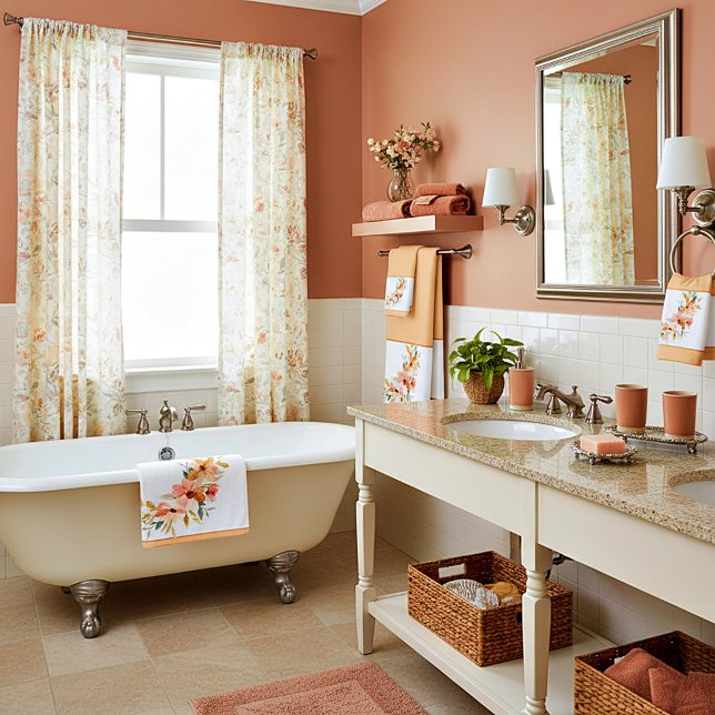 Wasserfarbenblüte Badhandtuch Set (Von Creator hochgeladen)